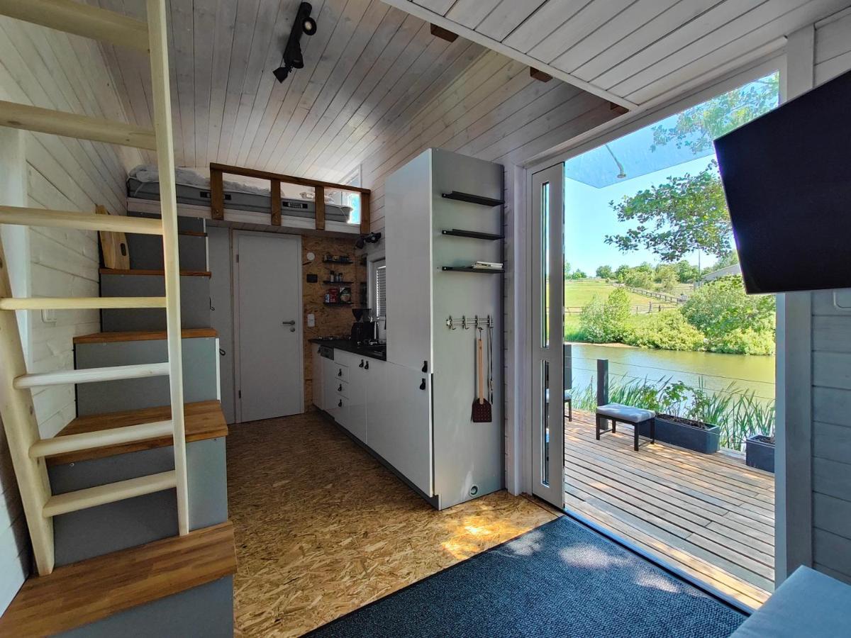 Tinyhousebeidresden 1 - Direkt Am Naturteich - Naehe Saechsische Schweiz, Dresden Großharthau Εξωτερικό φωτογραφία