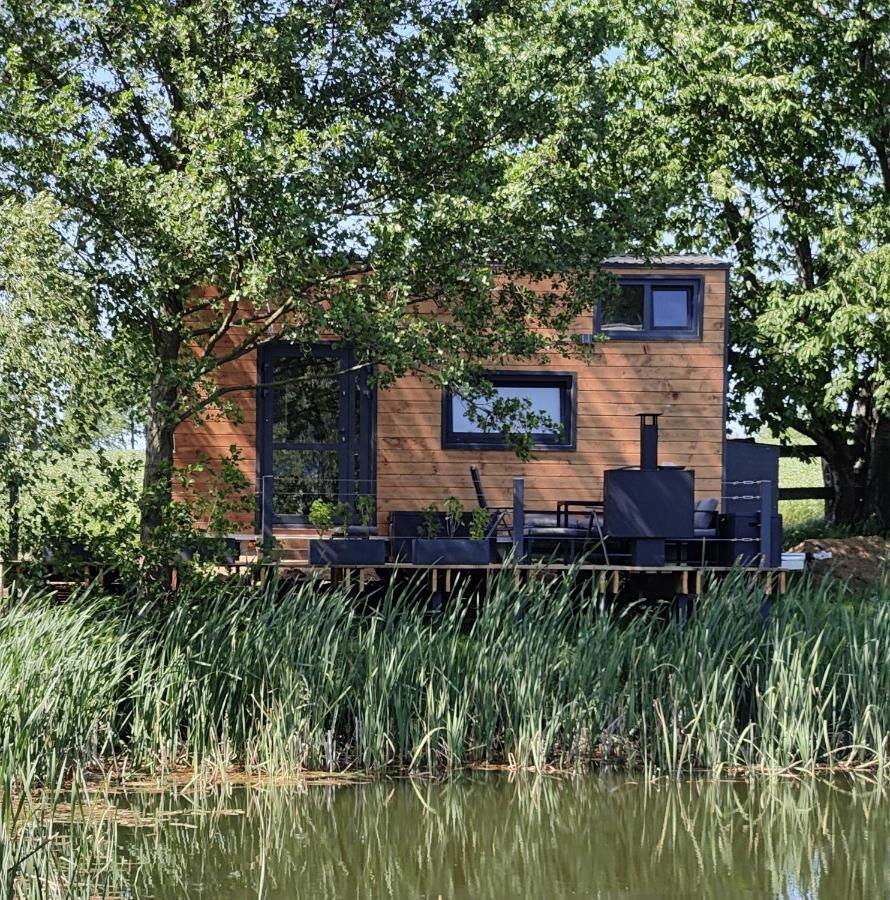 Tinyhousebeidresden 1 - Direkt Am Naturteich - Naehe Saechsische Schweiz, Dresden Großharthau Εξωτερικό φωτογραφία