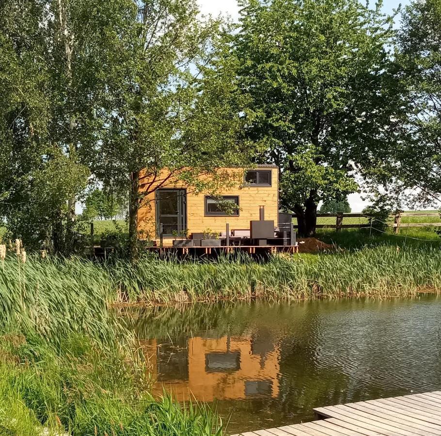 Tinyhousebeidresden 1 - Direkt Am Naturteich - Naehe Saechsische Schweiz, Dresden Großharthau Εξωτερικό φωτογραφία